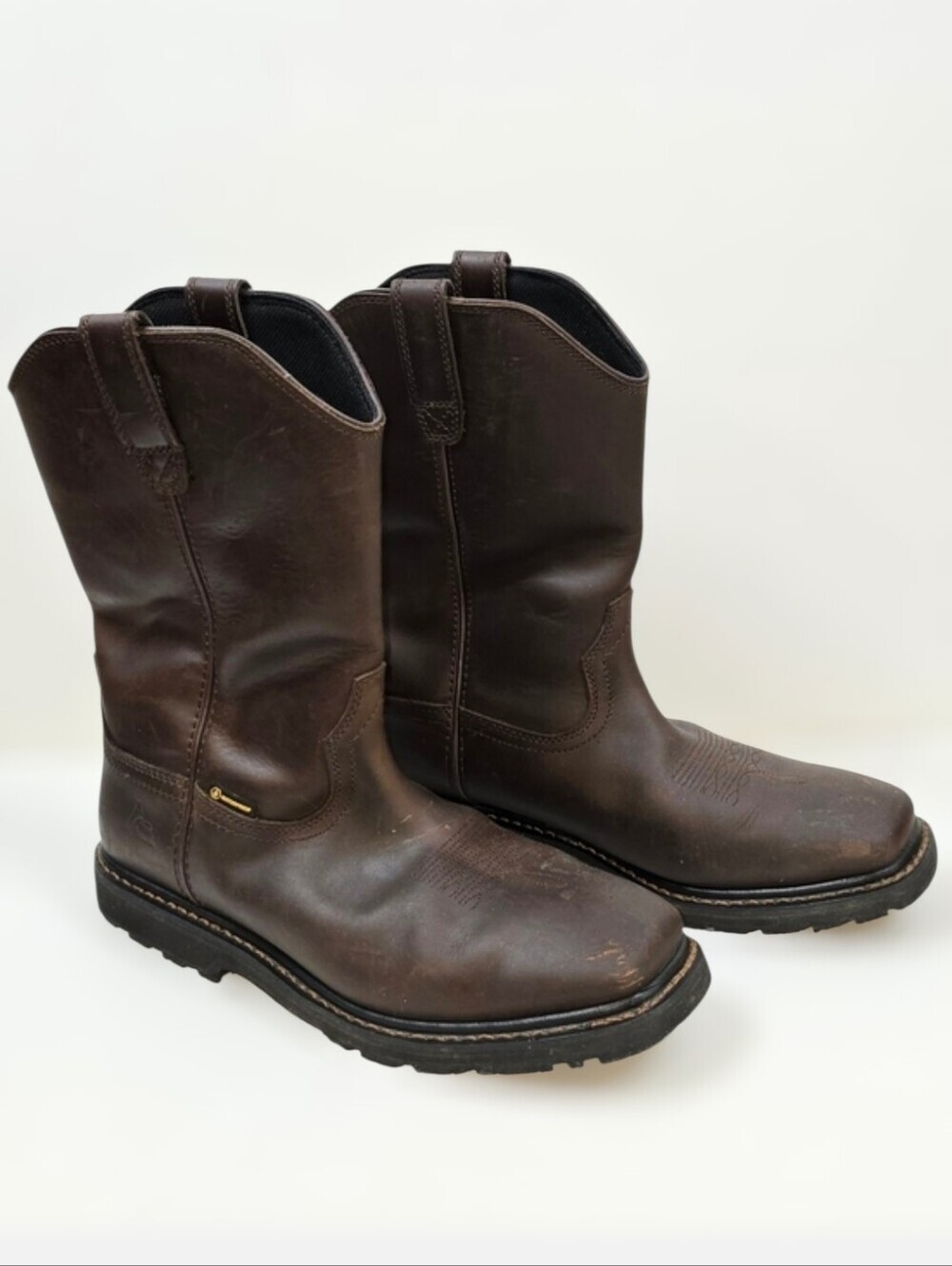 ACE Shoes For Crews Waggoner Men's Waterproof Leather Work Western Boots Sz.12W